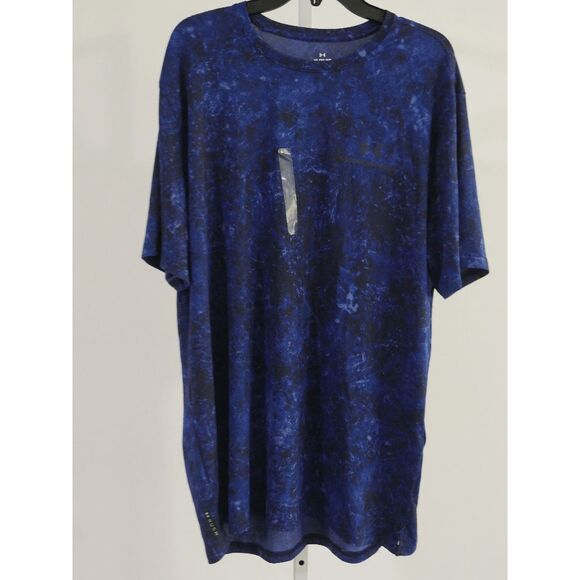 Under Armour Men's Rush Energy Printed T-Shirt Blue Small - Picture 2 of 7